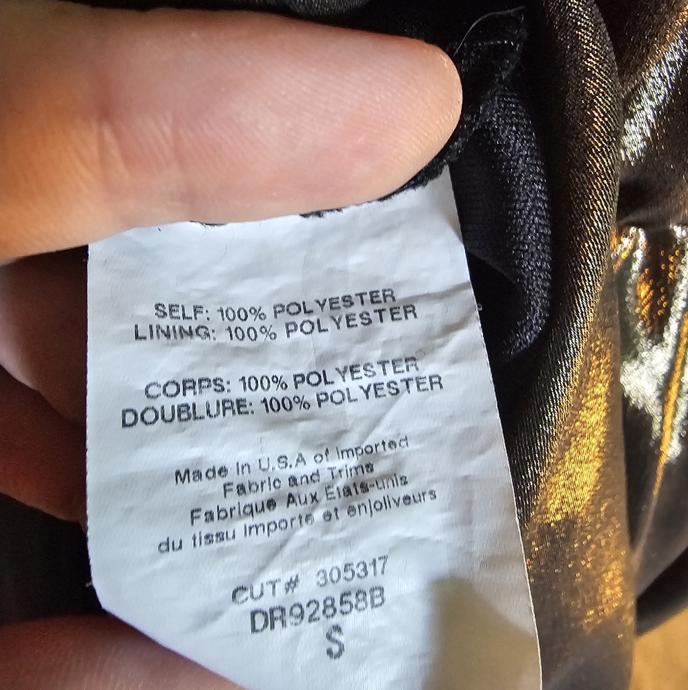 Lush Shimmering Gold Metallic Halter Formal Party Dress Women's Sz S - Picture 10 of 12